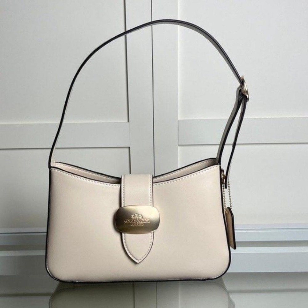 Coach Eliza Shoulder Bag white leather shoulder bag Style Number CAA93
